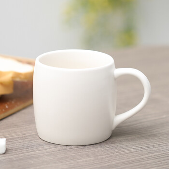 大号欧式咖啡杯 陶瓷杯 杯子 水杯 马克杯带托垫勺 定制 亚光白色单杯