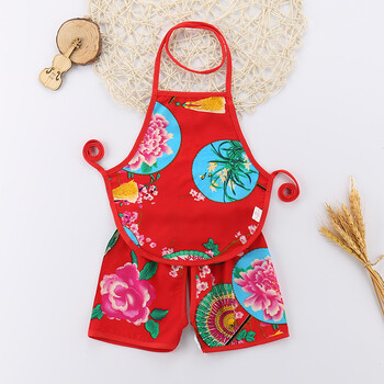 儿童肚兜婴儿肚兜夏季薄款 男女宝宝肚兜套装0-1-2岁 12 73建议1-2岁