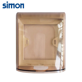 西蒙(SIMON)开关插座防水盒 86型面板防水罩 插座防溅盒五孔插座防水盖 透明S255