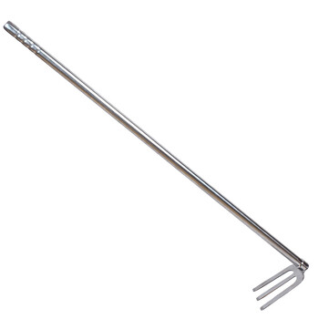 园艺锄头 除草种花种菜锄农用农具 加厚不锈钢锄头 长柄不锈钢三齿耙