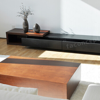 锐驰电视柜现代简约地柜客厅组合伸缩地柜子北欧多功能电创意家具