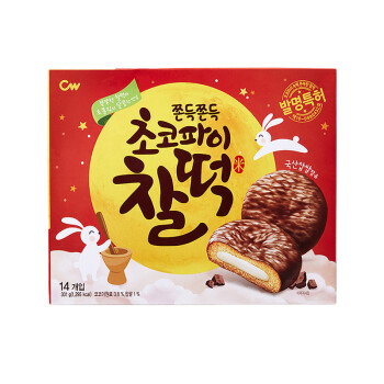 韩国直邮 青佑（Cw）巧克力味打糕 休闲零食 营养早餐蛋糕点心 301g/盒