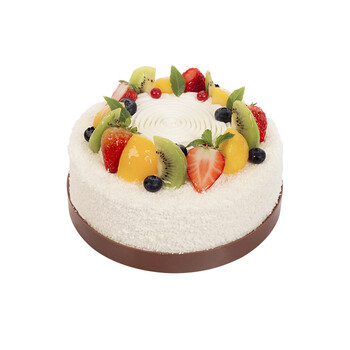 爱达乐 生日蛋糕同城配送成都新鲜水果奶油蛋糕德阳绵阳遂宁资阳 白色