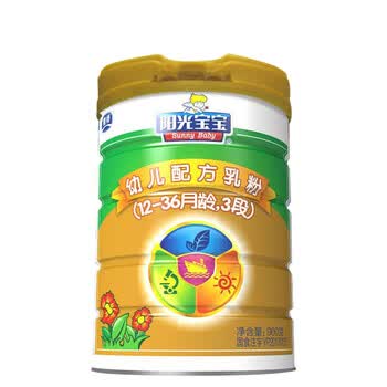 银桥 银桥阳光宝宝奶粉3段幼儿婴儿配方牛奶粉900g罐装优 三段1-3岁 4