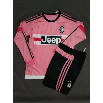 尤文粉色球衣经典15-16尤文图斯足球服短袖长袖定制队服男女班服 短袖