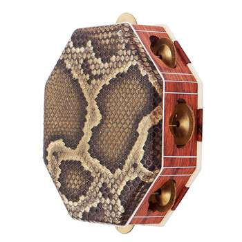 满族八旗单鼓民间曲艺说唱酸枝木八角手鼓手铃鼓乐器 酸枝木八角鼓