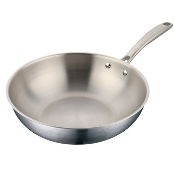 
                                        龙兴宝富（LXBF） LXBF龙兴宝富304不锈钢炒锅三层加厚电磁炉通用30cm 313裸锅款 30CM                