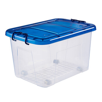 整理箱塑料透明收纳箱衣服玩具箱子加厚储物箱子特大号三件套 店长