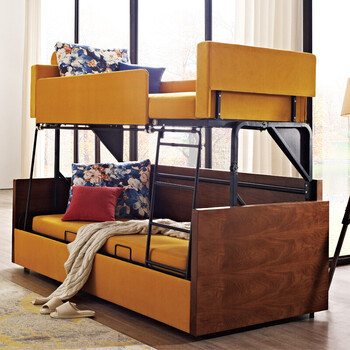 双层沙发床北欧上下铺可折叠多功能两用客厅省空间小户型智能家具 多
