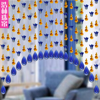 水晶帘子白菜葫芦珠帘隔断卧室客厅装饰挂帘屏风玄关门帘新款成品