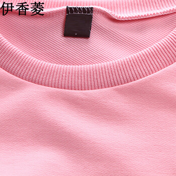 伊香菱2016夏秋季新款欧洲站休闲运动套装女亮片长裤短袖卫衣两件套潮 Y8347  粉红色 L