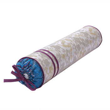 颈椎枕头修复颈椎用荆棵籽黄荆子牵引硬圆按摩护颈圆枕 万寿无疆