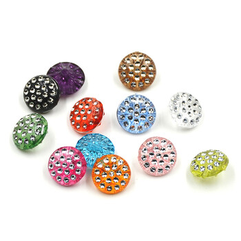 
                                        迈利达彩色亚克力暗眼钮扣 童装衬衫扣子  手工纽扣 浅绿9粒 13mm                