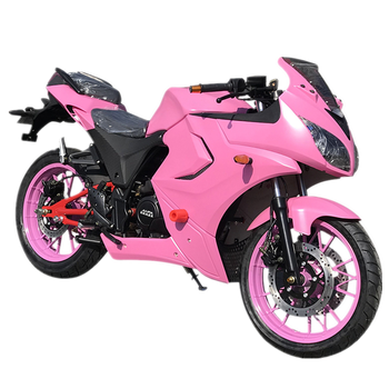 摩托车跑车150-250cc大排量大型街车公路赛地平线趴赛可上牌 粉色