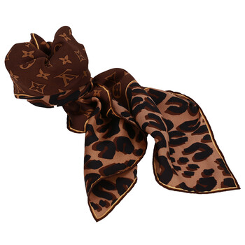 louis vuitton lv 路易威登女士真丝豹纹围巾m72124