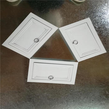 铝合金器械进风口检修孔盖板吊顶盖板分水器家用加厚检查口拉环检修口