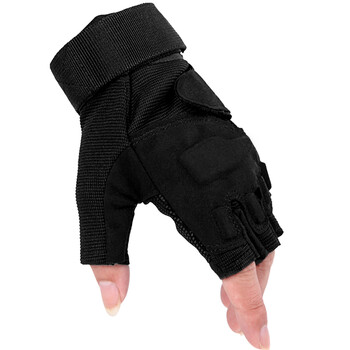 双星shuangxing运动半指 运动器械耐磨骑行健身手套 黑色一付 均码