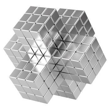 方块巴克球1000颗磁铁方形魔力珠磁力棒套装男孩儿童解压玩具 10色5mm