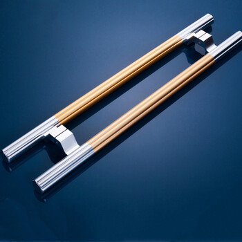 酒店大门无框玻璃门拉手 商场有框玻璃门铝合金把手 长500/孔距320