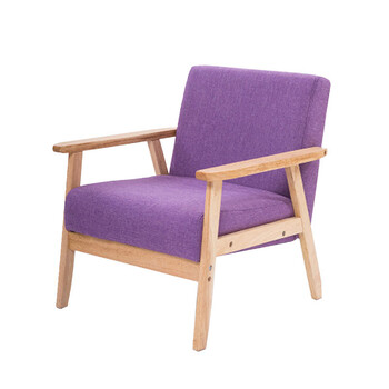 简约卧室迷你单人客厅小型双人简易北欧日式组合灰色沙发椅欧式 紫色