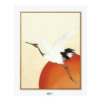 艺术装饰画现代日式餐厅客厅卧室玄关家居仙鹤挂画浮世绘新款 1 所标