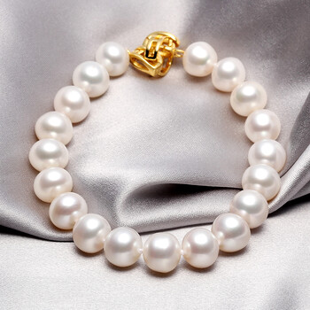 ruans阮仕aidni牵挂8.5-9.5mm近圆淡水白珍珠手链 8.5-9mm