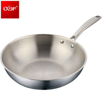 
                                        龙兴宝富（LXBF） LXBF龙兴宝富304不锈钢炒锅三层加厚电磁炉通用30cm 313裸锅款 30CM                