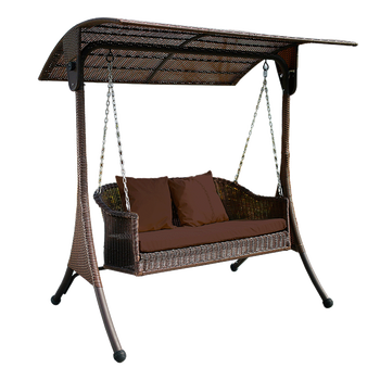 户外秋千摇椅吊篮藤椅懒人室内外阳台休闲吊椅吊床秋千摇篮椅 铁编藤