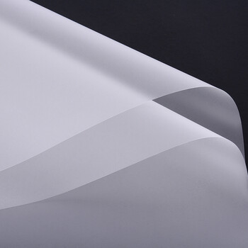 纯色雾面纸半透明磨砂纸玻璃塑料纸鲜花包装材料花店用品 半透白