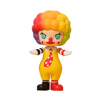 盲盒molly娃娃小丑职业2系列茉莉molly公仔pop mart泡泡玛特盲盒 彩虹