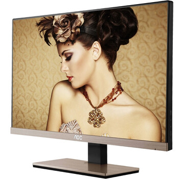 
                                        AOC I2367FH/BG 23英寸 LED背光高清宽屏 液晶显示器（黑色/金色）(双HDMI)                