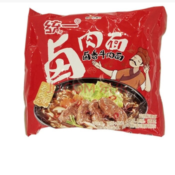 统一 方便面 卤香牛肉 面1*24包装