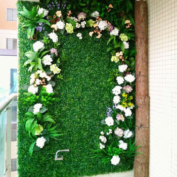 假草装饰植物墙仿真植物草坪绿植墙面背景客厅商城室内壁挂植物 米