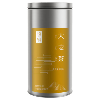 锦到 大麦茶 原味苦荞烘培香郁罐装养生花草茶 300g