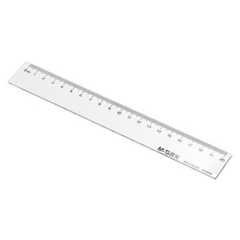 晨光(m&g) arl96004 arl96005学生尺子绘图透明考试用办公用透明直尺
