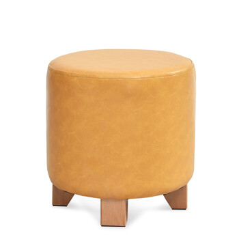 隆上隆 小圆凳 小矮凳实木小凳子换鞋凳创意沙发凳欧式皮墩矮凳穿鞋凳