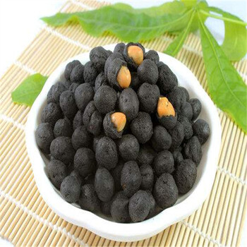 竹炭花生 包心花生 开心零食 下酒伴侣 开袋即食300克