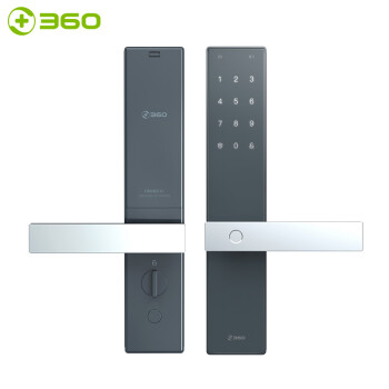 360智能门锁 ORVIBO K1 指纹锁智能锁 家用防盗门智能门锁密码锁电子锁 监测报警 常规锁体 灰色