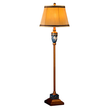 仿古落地灯 艺术书房欧式落地灯美式客厅地中海新复古落地台灯仿古铜