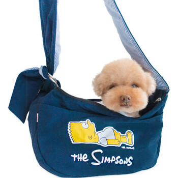 夏季透气 轻巧安全 带着狗狗去逛逛 深蓝色包包 s(适合6斤内的小狗)