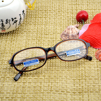 高清耐磨玻璃镜老视镜时尚眼镜玻璃镜片小框 玻璃镜片(100度) 小框