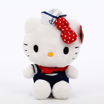 澳捷尔 可爱猫咪海军hellokitty毛绒玩具kt猫公仔凯蒂猫大号 海军kt男