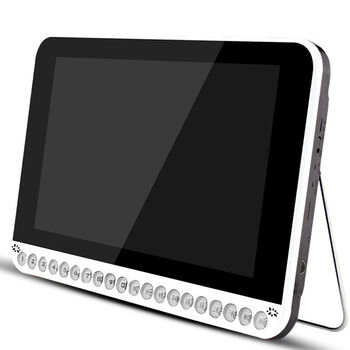 先科(sast) 移动dvd 15英寸便携式evd影碟机高清带小电视播放器 白色