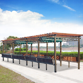 葡萄架秋千室外庭园整体凉亭户外铁艺成人帐篷带桌椅 【加长款】10米