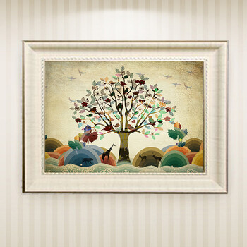 电表箱遮挡箱电盒子遮挡装饰画空气开关盒子装饰画电表盒装饰画 鹿l22