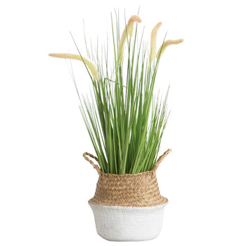 仿真自然蒲苇草芦苇草假草植物 门店样板装饰盆栽 a款-0.6米5头