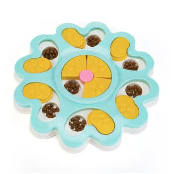 宠物狗狗益智互动玩具狗狗幼犬漏食益智玩具盘狗粮智力消磨时间宠物大中小型犬慢食器蓝色 图片价格品牌报价 京东