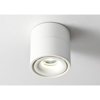 新款明装小射灯led筒灯客厅背景墙服装店万向免开孔吸顶灯射灯 白色-3