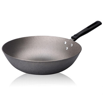 爱斯祺（AISIQI） 32cm平底通用精铸郎铸铁炒锅ASQ-J32F（明火、电磁炉通用）
