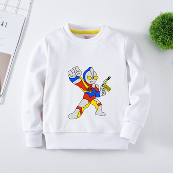 超人奥特曼童装秋冬加厚 儿童中小童 白色 110cm